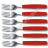 Victorinox 6pcs Table Fork Red