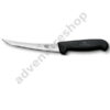Black Boning Knife, Curved, Flexible Narrow Blade